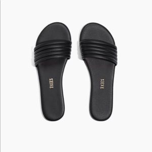 Tkees sandals. Worn once size 9 color black. Originally $95